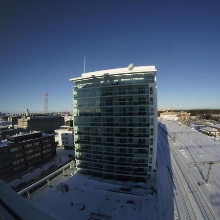 Keskustan Kaksio 45 M2 Autopaikalla, Rautatienkatu 19, 9 Krs Apartman Oulu Kültér fotó